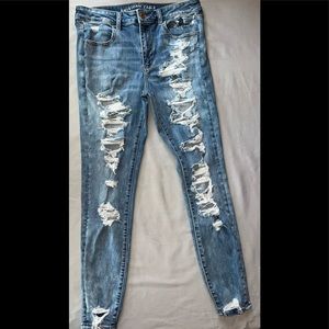 American Eagle Next level Stretch ripped Jeans Size 12 regular